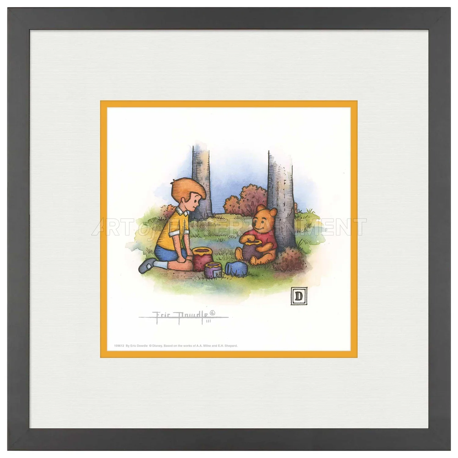 Christopher Robin and Winnie the Pooh Eating Honey - Image 4