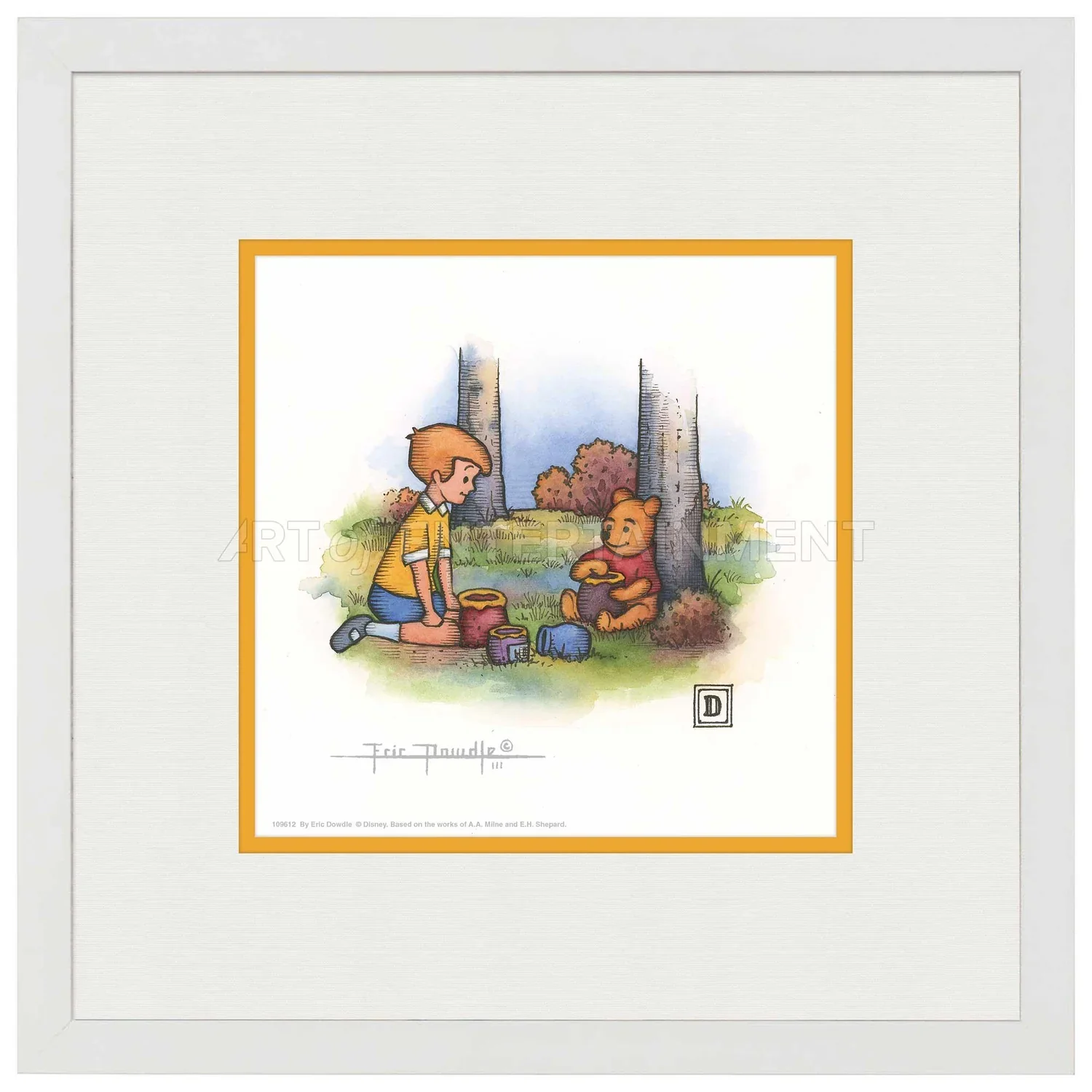 Christopher Robin and Winnie the Pooh Eating Honey - Image 5