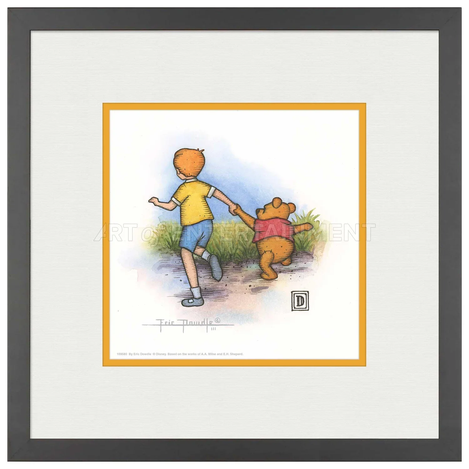 Christopher Robin and Winnie the Pooh Holding Hands - Image 4