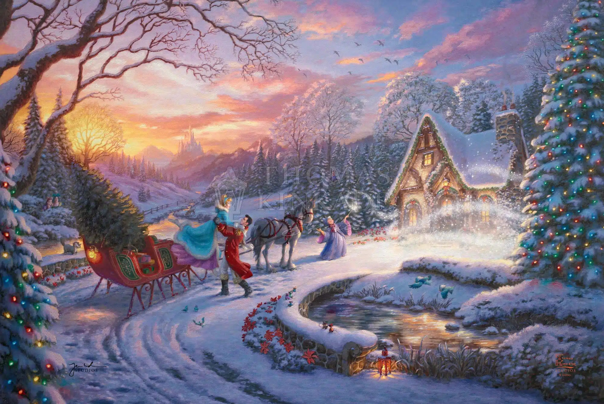 Disney - Cinderella Bringing Home the Tree - Image 6