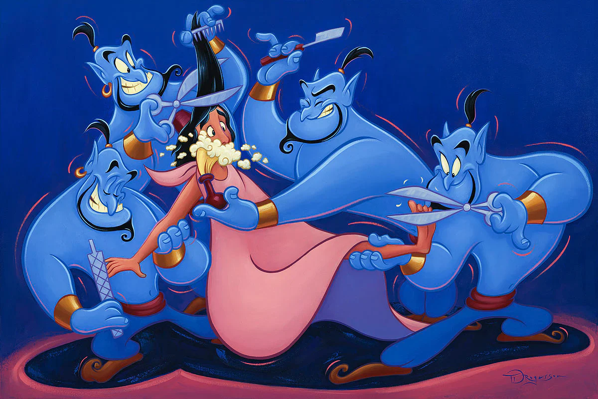 Genie at Your Service - Premiere Treasure on Canvas - Image 2