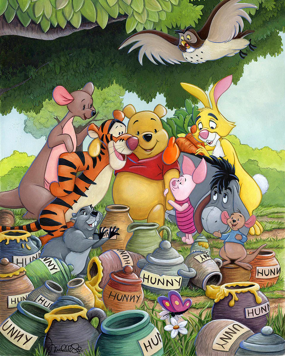 Honey Pot Gathering - Premiere Treasure on Canvas - Image 2