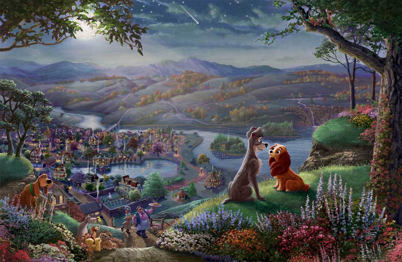 Disney - Lady and the Tramp Falling in Love - Image 5