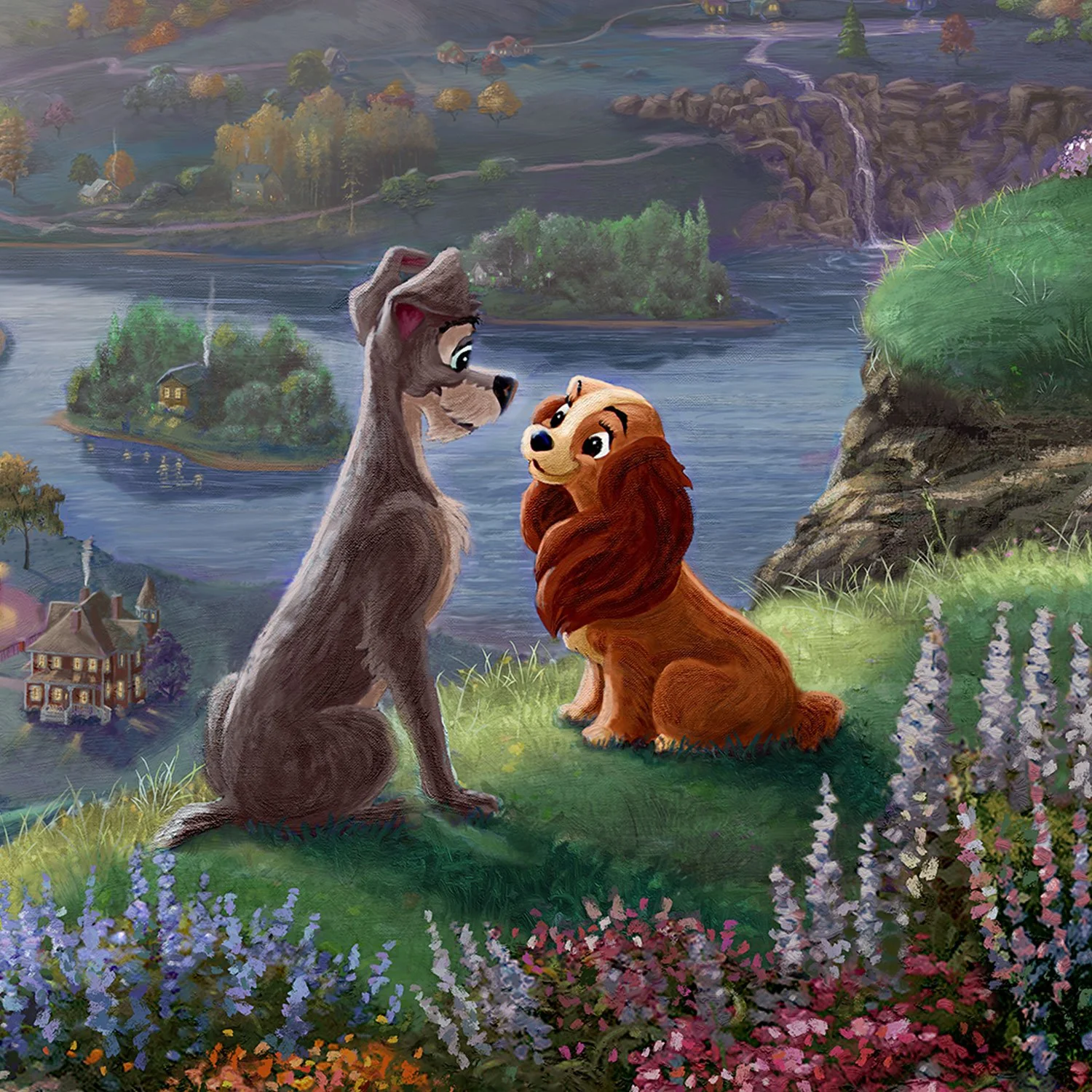 Disney - Lady and the Tramp Falling in Love - Image 6