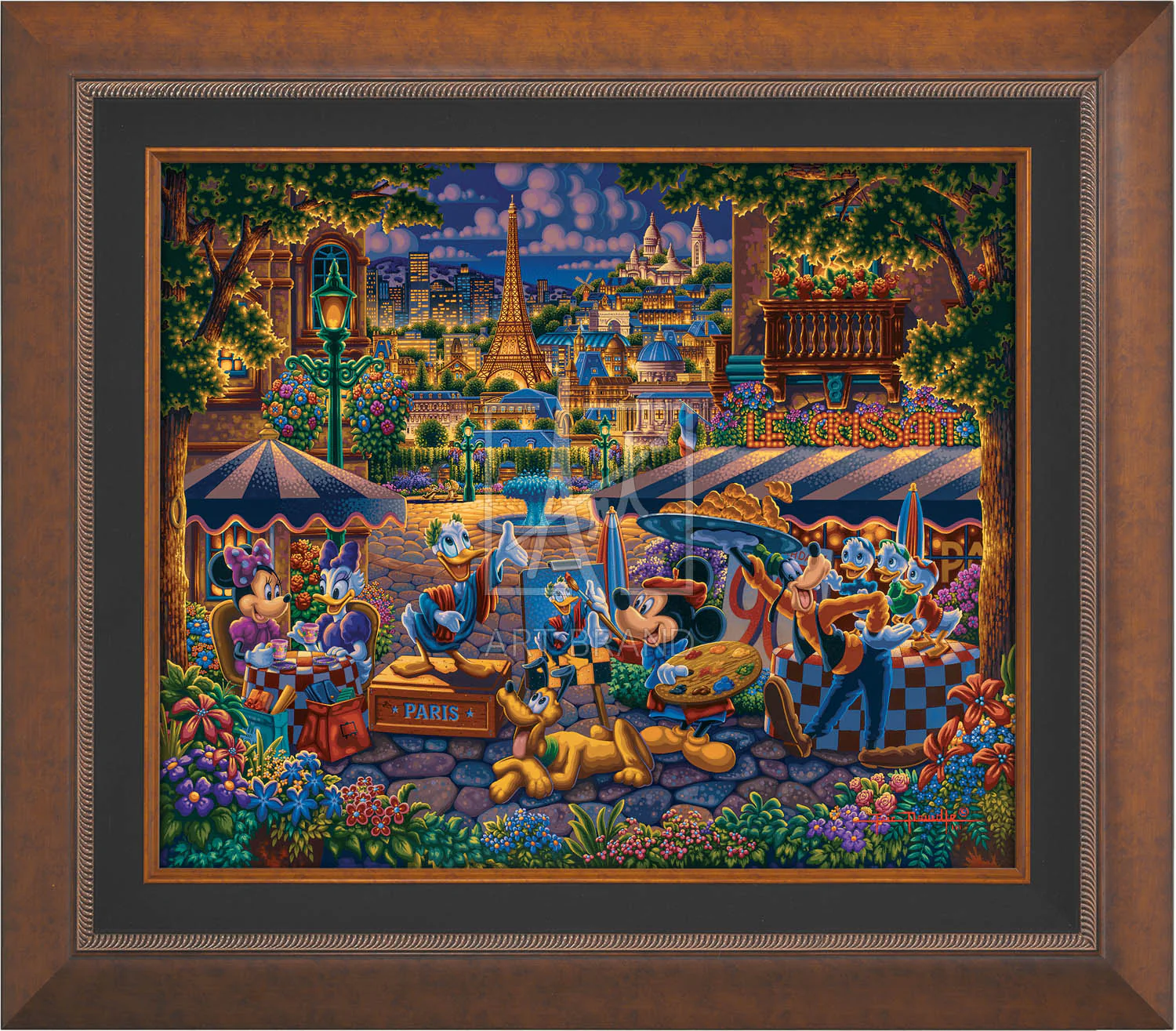 Mickey and Friends Painting in Paris - Image 3