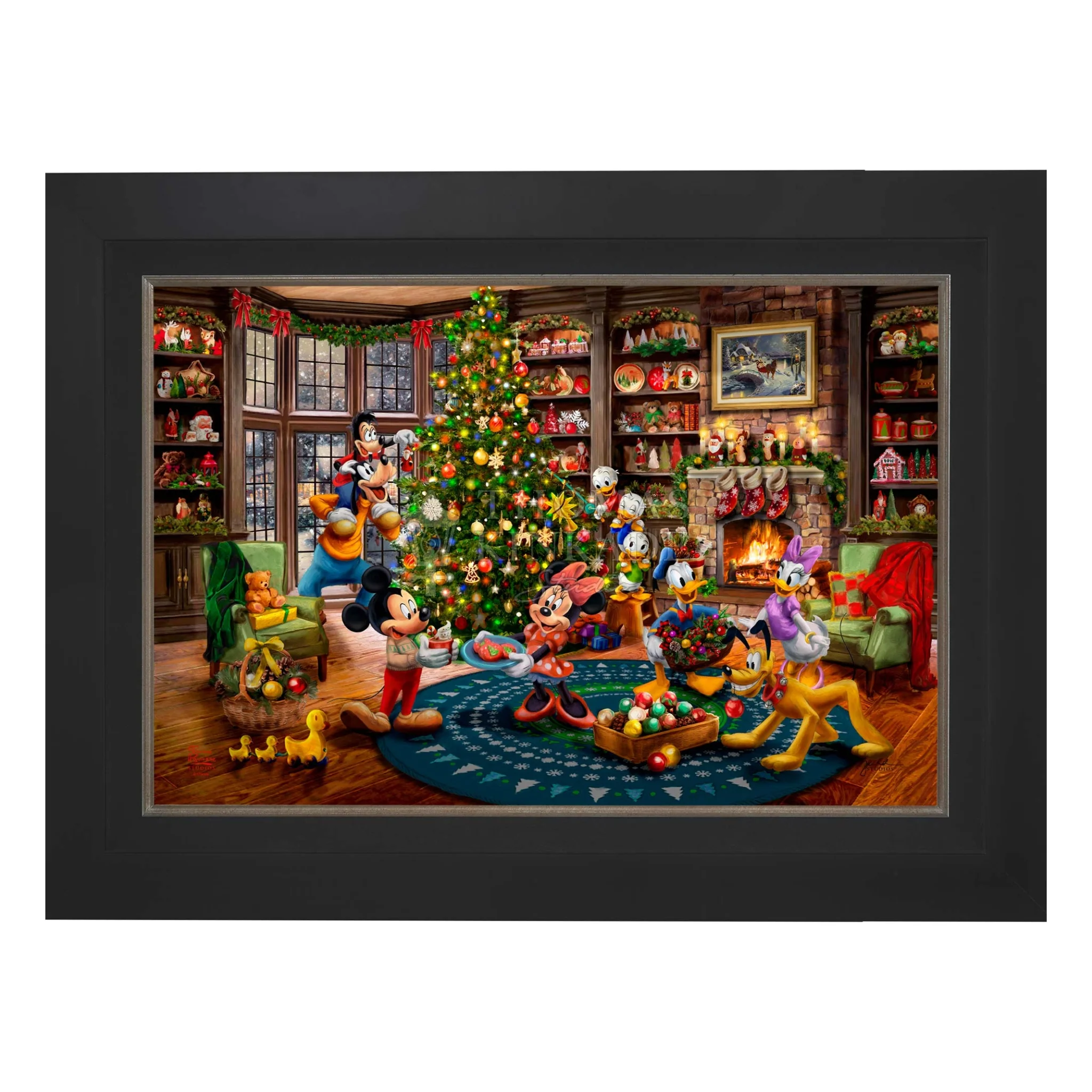 Disney Mickey and Minnie Trimming the Tree - Image 7