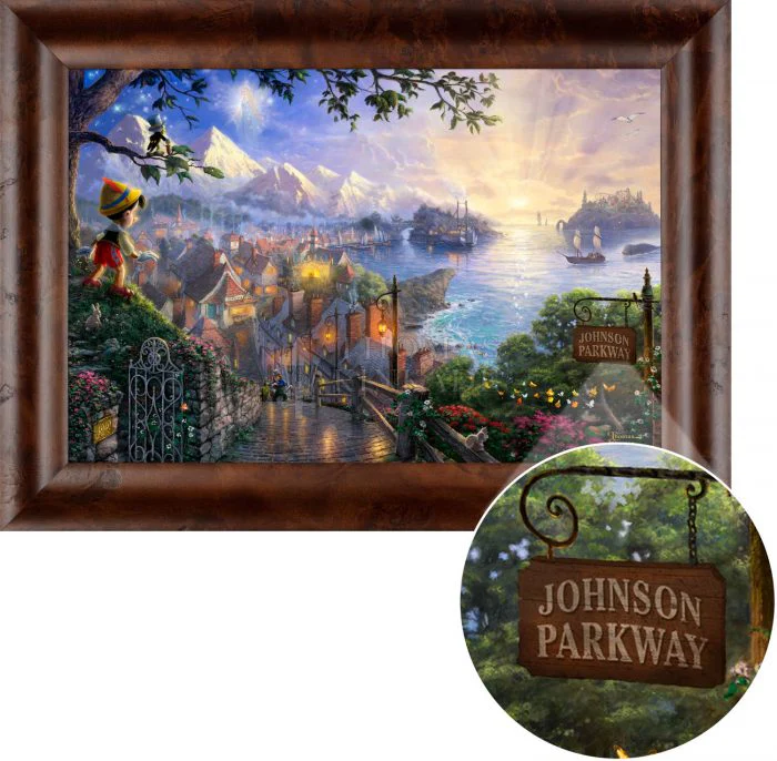 Pinocchio Wishes Upon a Star - Personalized Canvas - Image 2