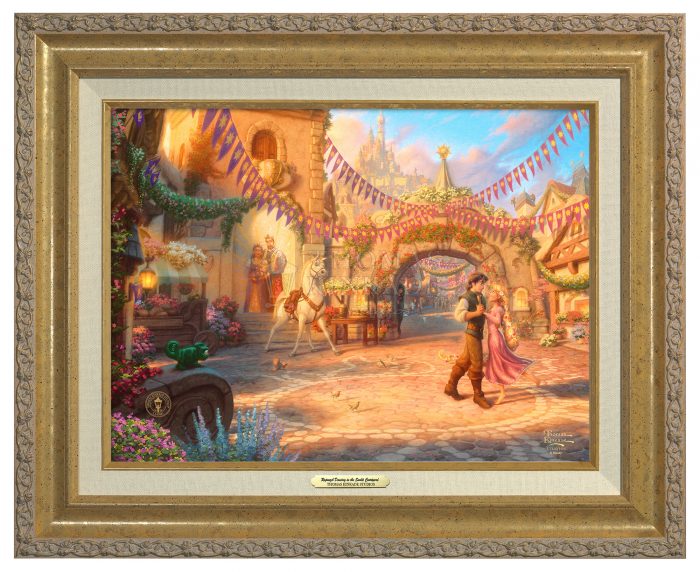 Rapunzel Dancing in the Sunlit Courtyard