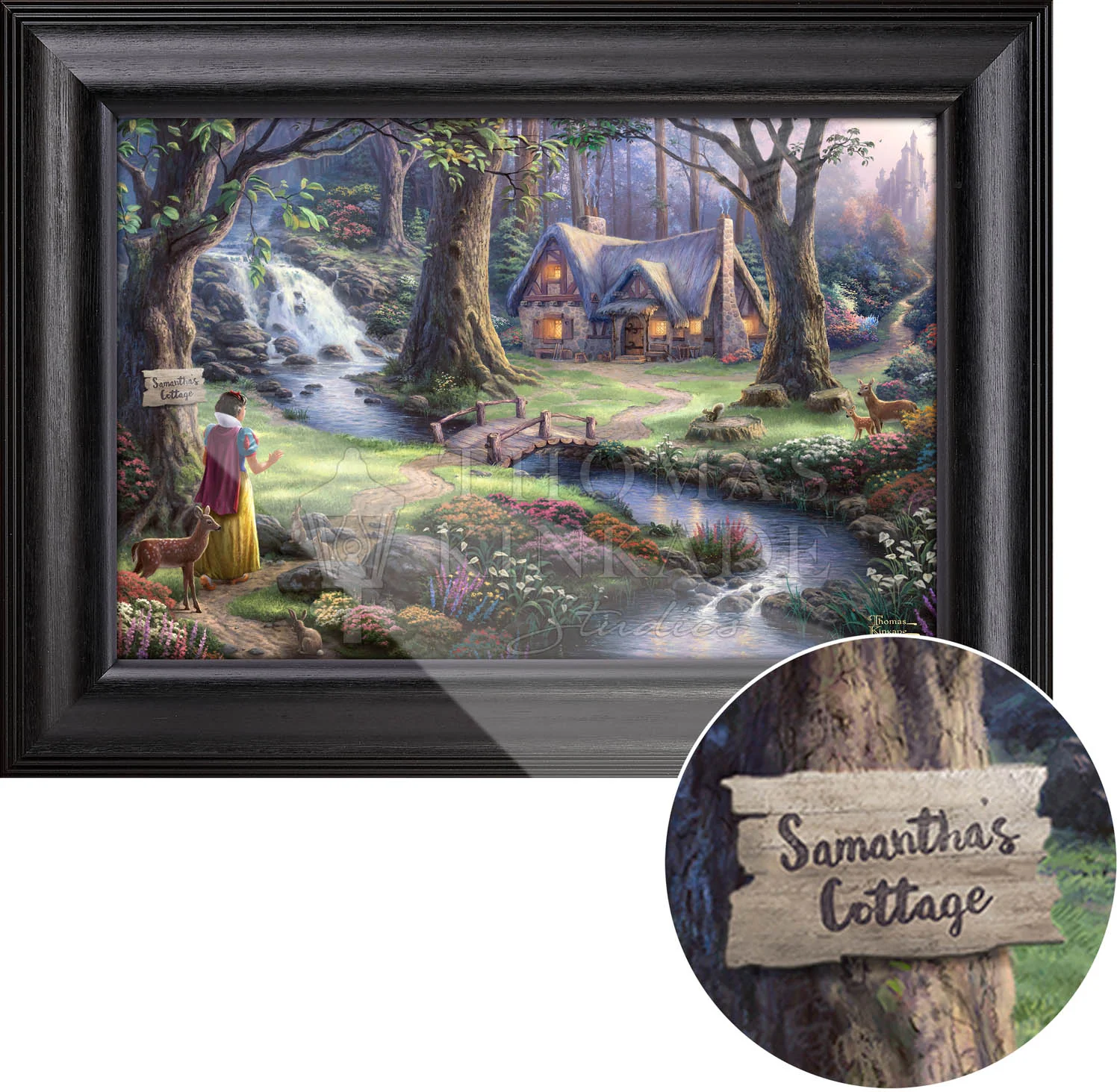 Snow White Discovers the Cottage - Disney Personalized Canvas - Image 2