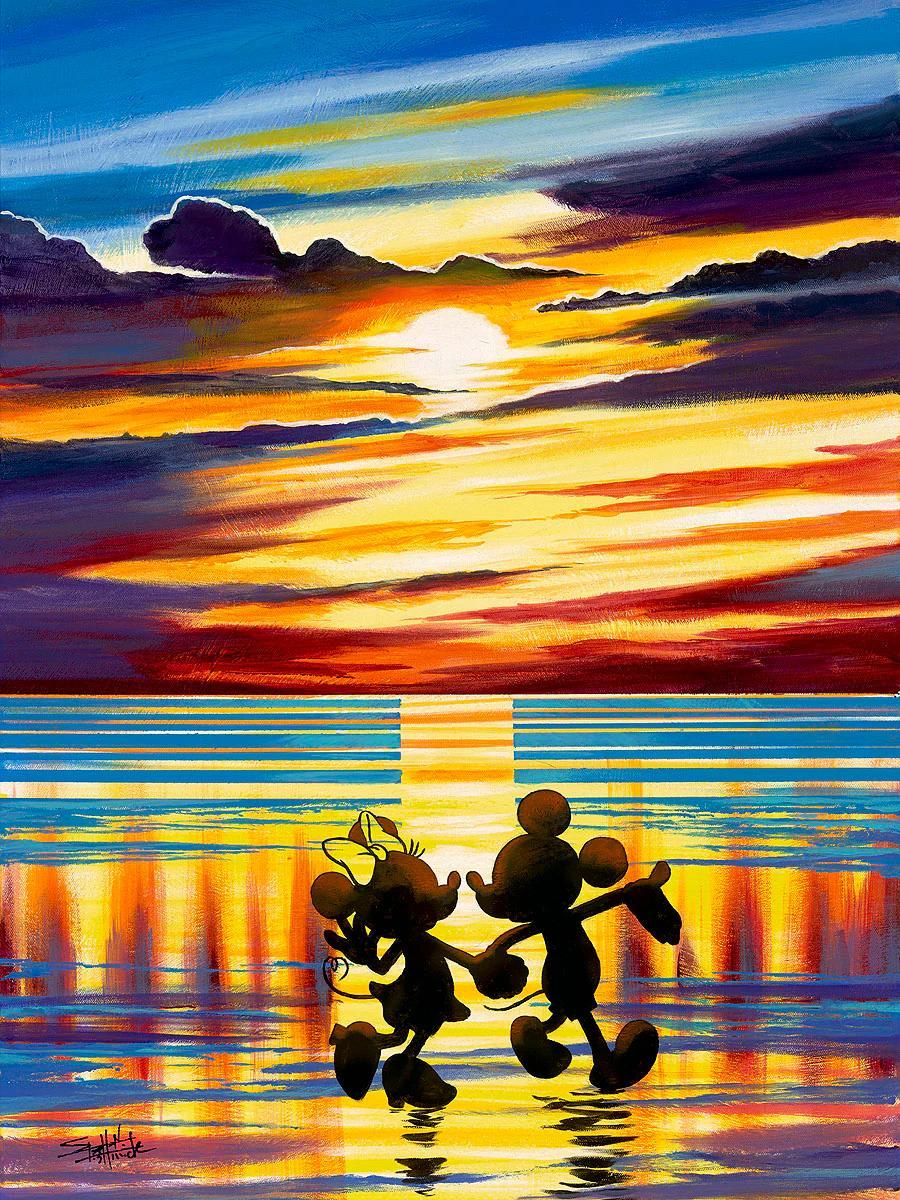Sunset Stroll - Disney Treasures on Canvas - Image 2