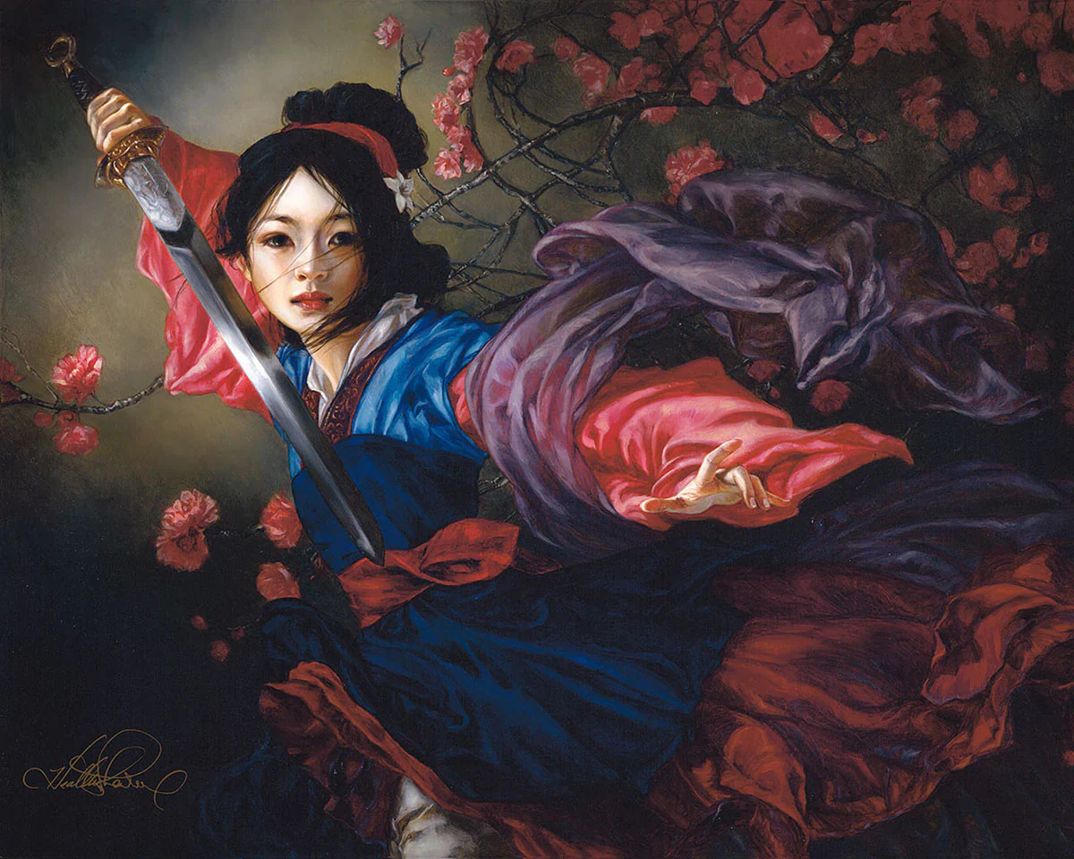The Elegant Warrior - Premiere Treasure on Canvas - Image 2